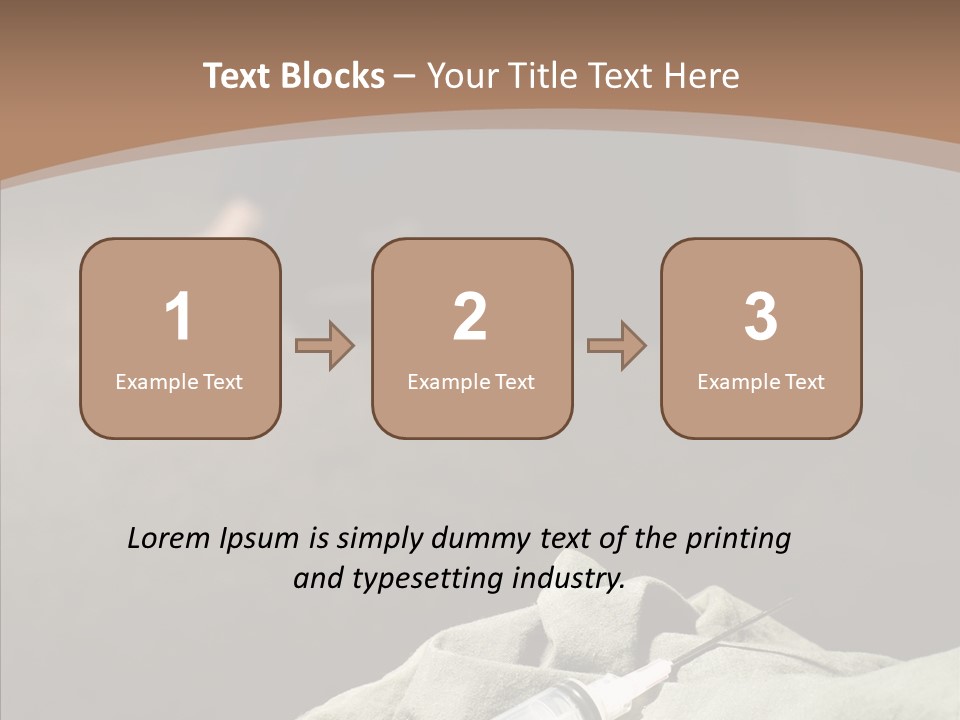 Sad Problem Syringe PowerPoint Template