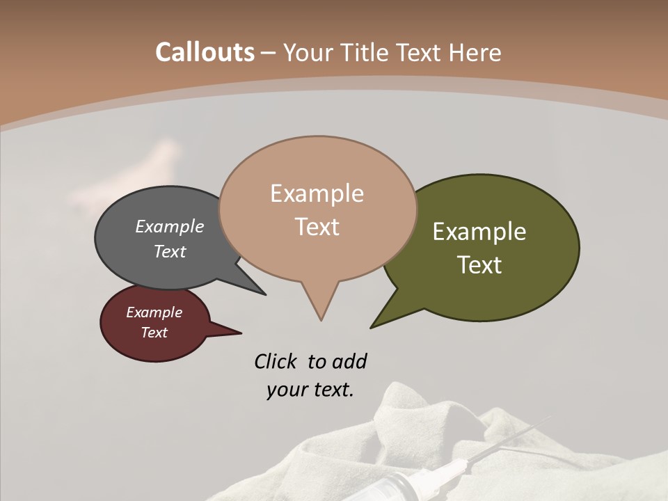 Sad Problem Syringe PowerPoint Template