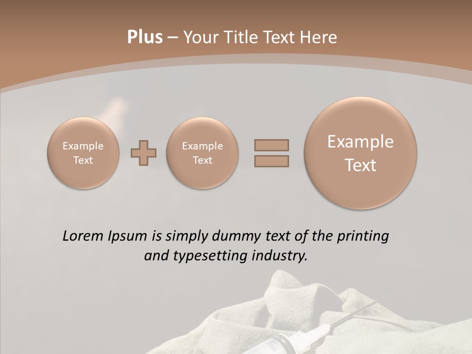 Sad Problem Syringe PowerPoint Template