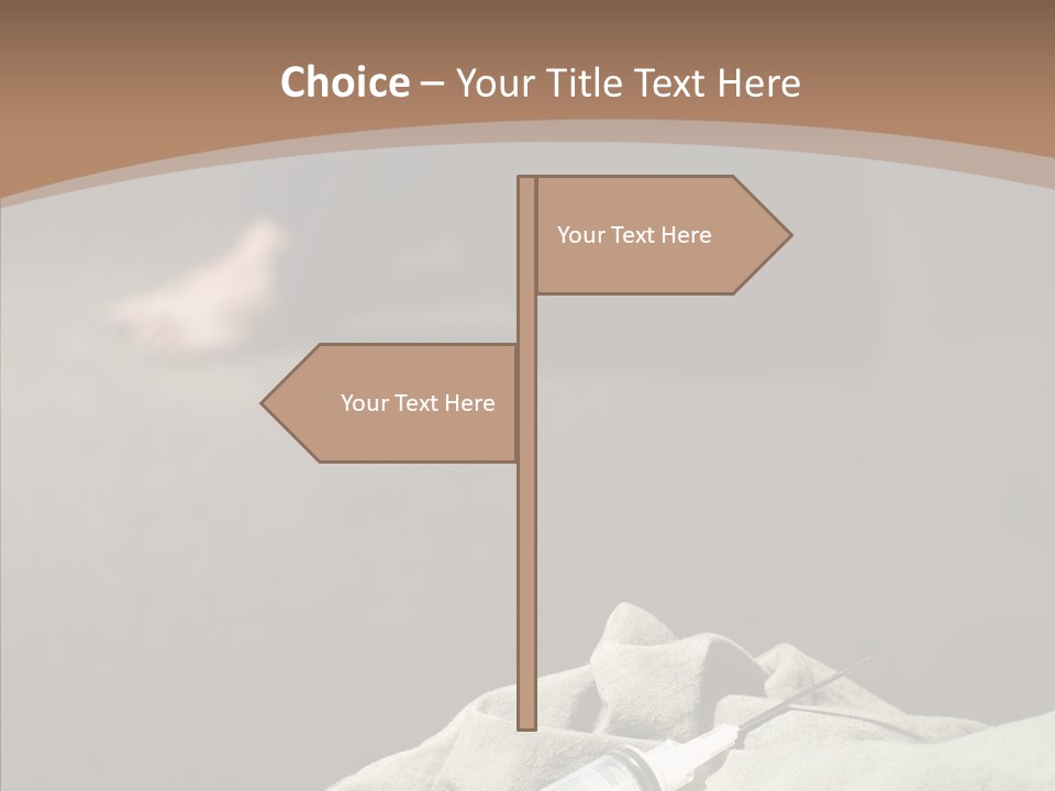 Sad Problem Syringe PowerPoint Template