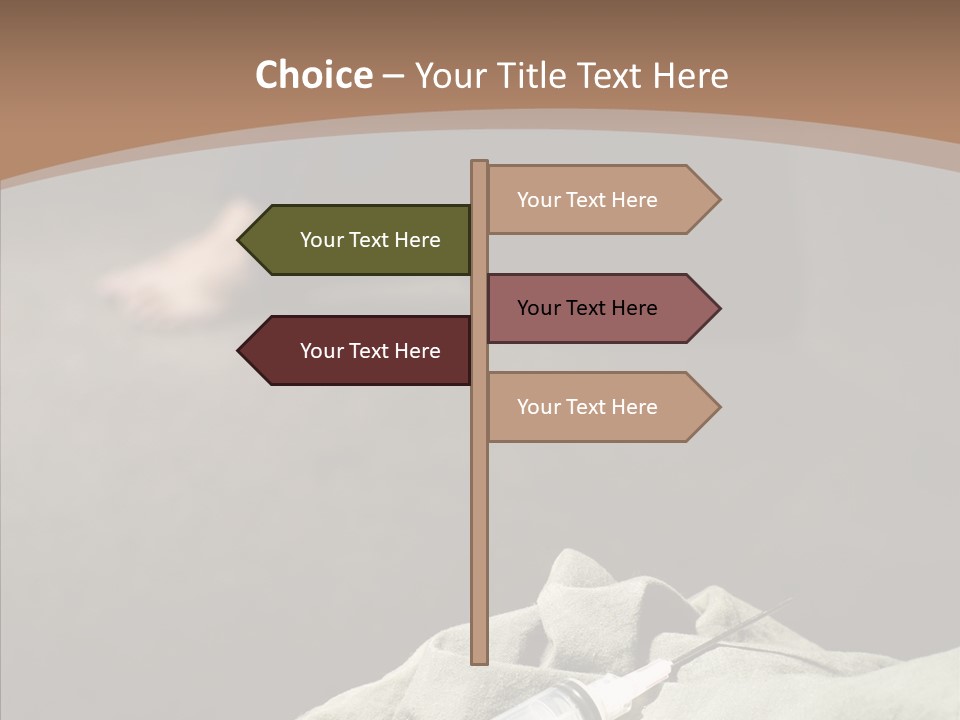 Sad Problem Syringe PowerPoint Template