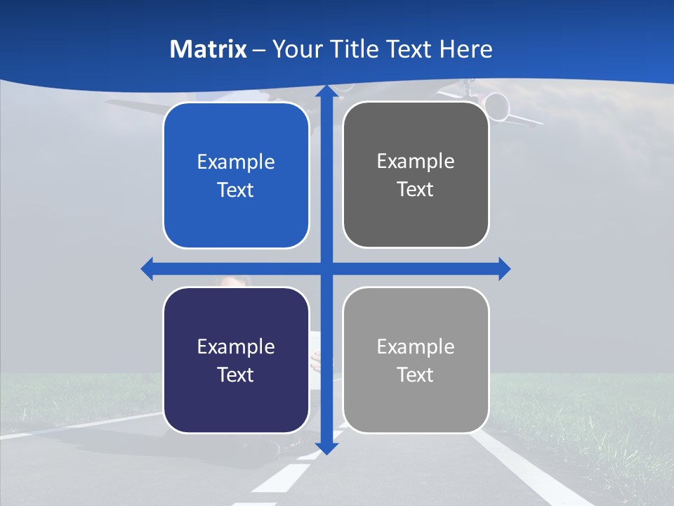 Car Cloudy Street PowerPoint Template