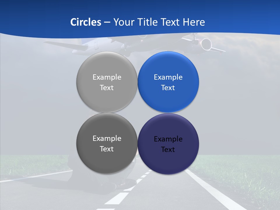 Car Cloudy Street PowerPoint Template