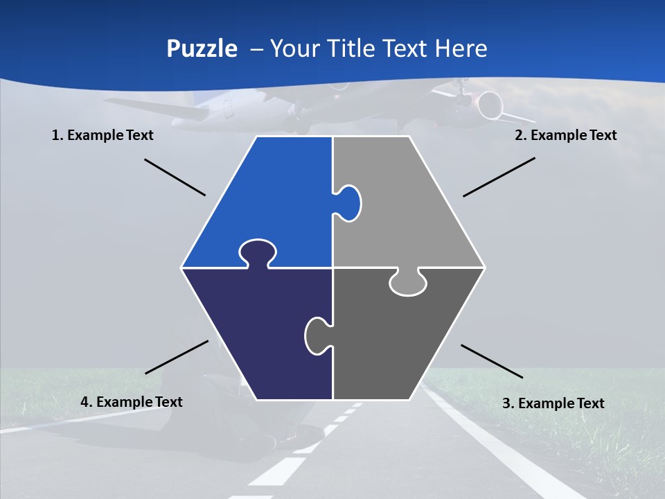 Car Cloudy Street PowerPoint Template