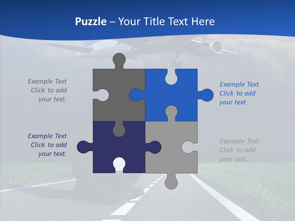 Car Cloudy Street PowerPoint Template