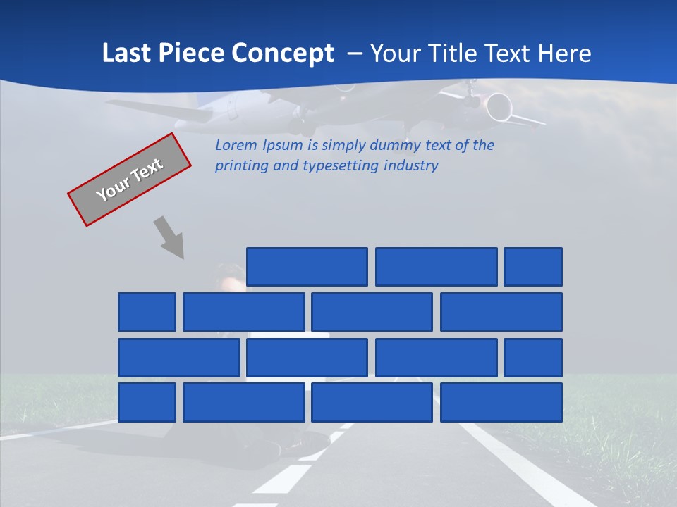 Car Cloudy Street PowerPoint Template