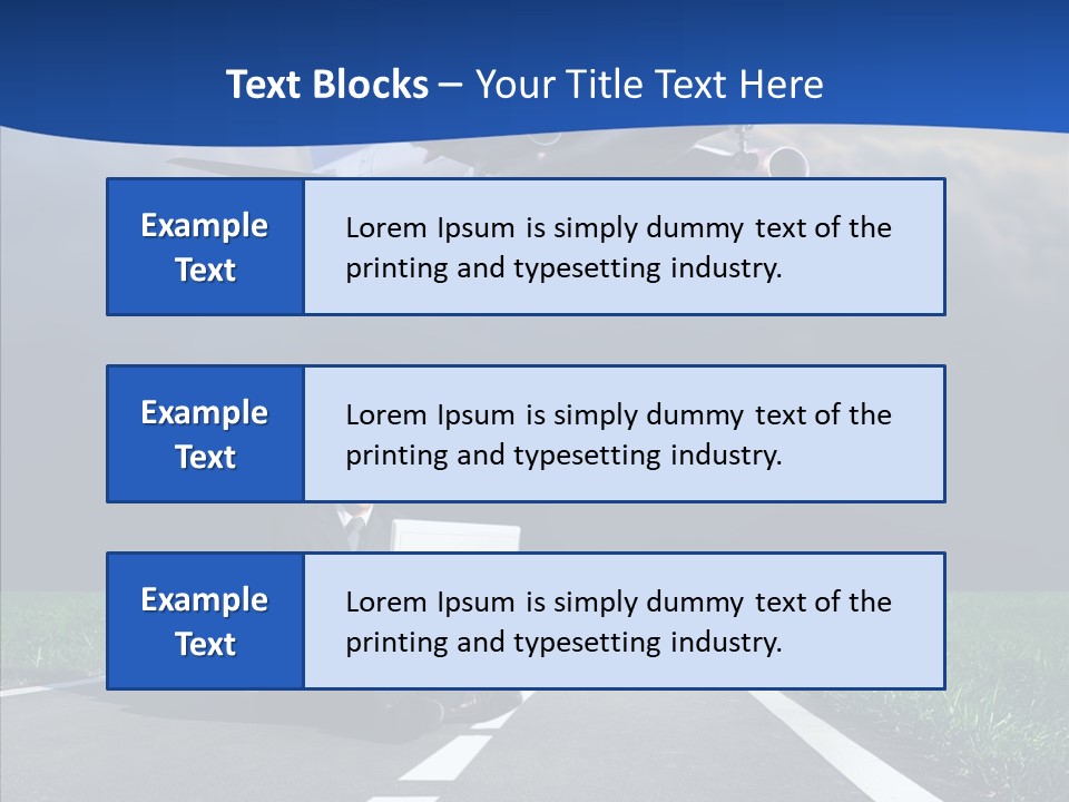 Car Cloudy Street PowerPoint Template