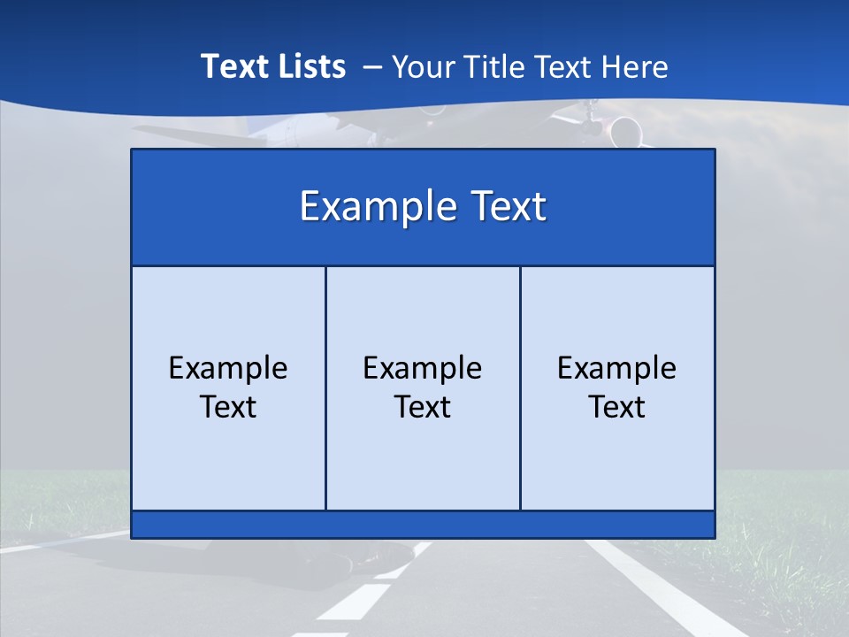 Car Cloudy Street PowerPoint Template