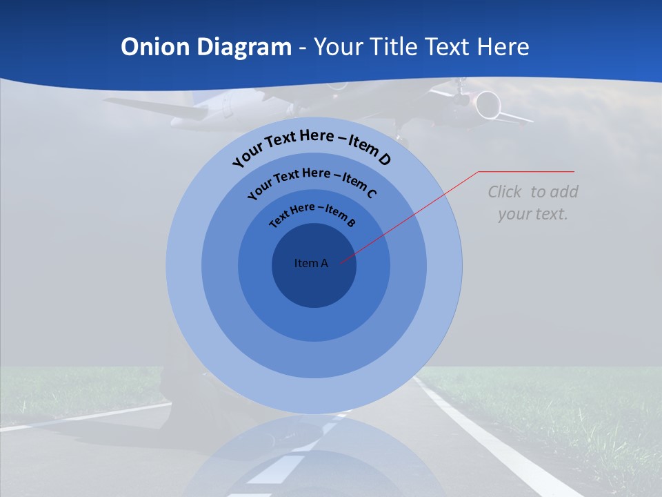 Car Cloudy Street PowerPoint Template