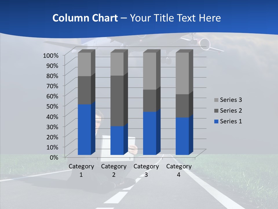 Car Cloudy Street PowerPoint Template