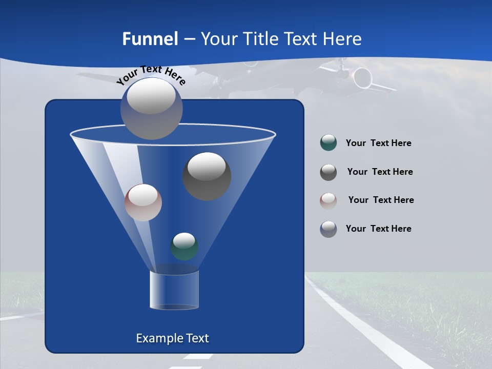 Car Cloudy Street PowerPoint Template