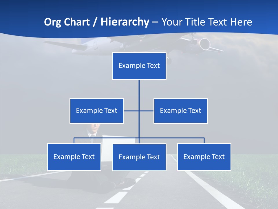 Car Cloudy Street PowerPoint Template