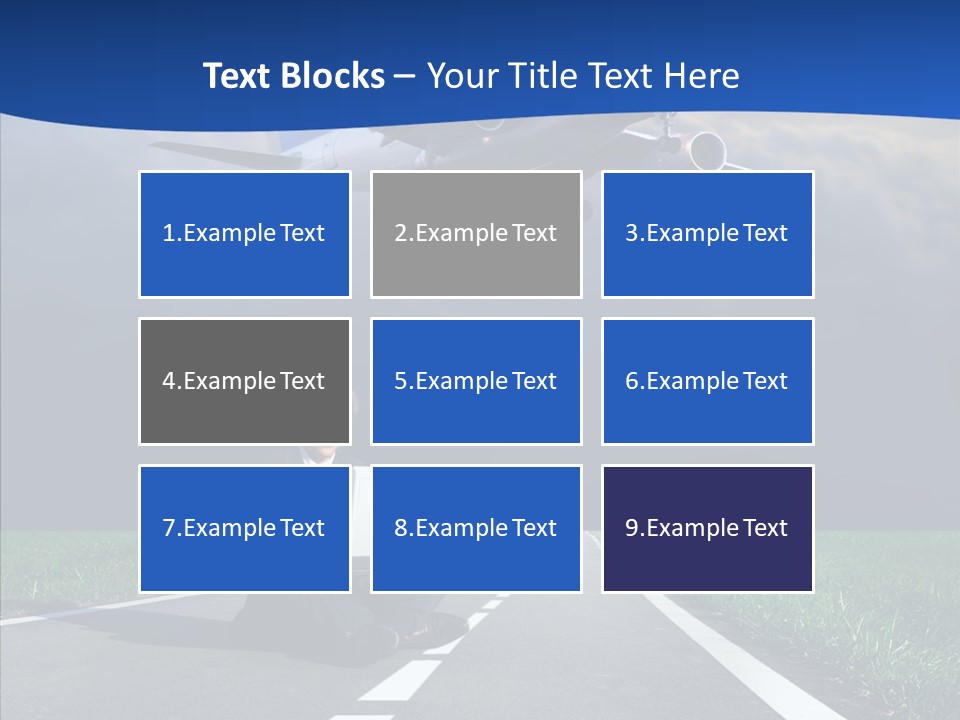 Car Cloudy Street PowerPoint Template