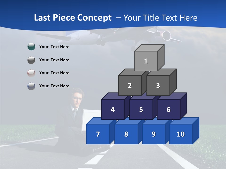 Car Cloudy Street PowerPoint Template