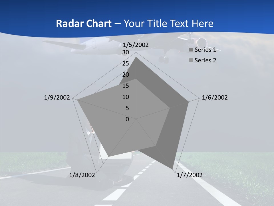 Car Cloudy Street PowerPoint Template