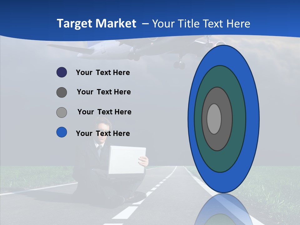 Car Cloudy Street PowerPoint Template