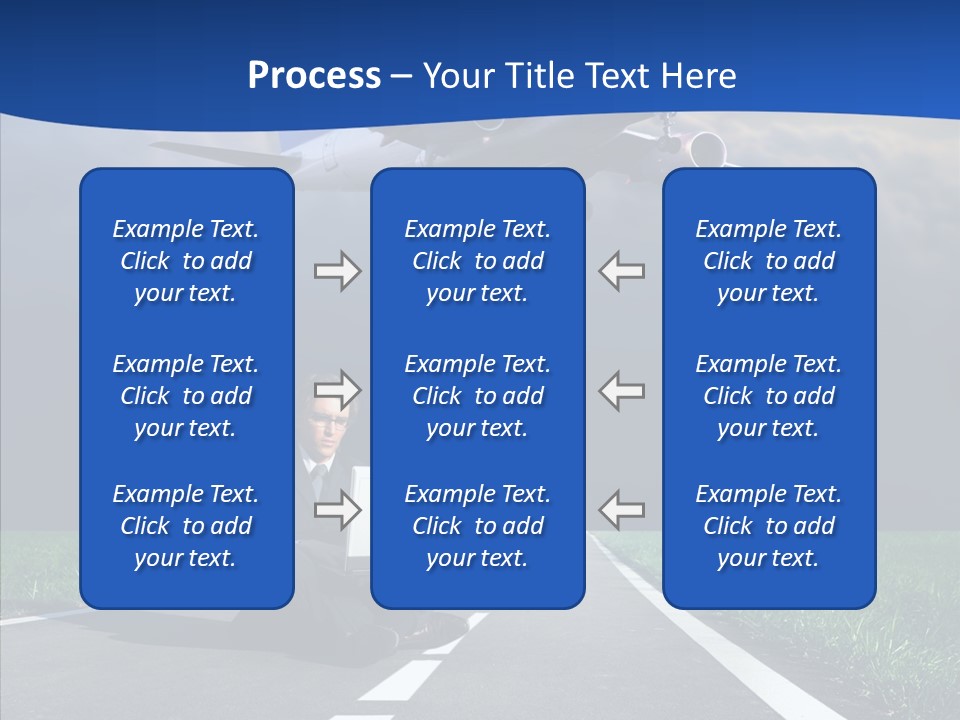 Car Cloudy Street PowerPoint Template