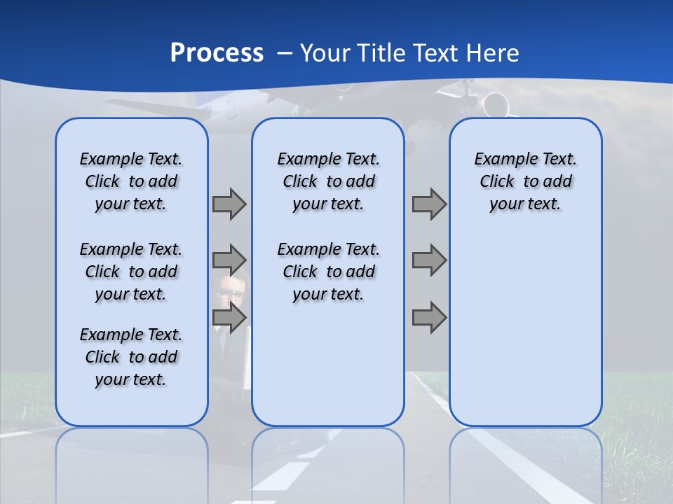 Car Cloudy Street PowerPoint Template