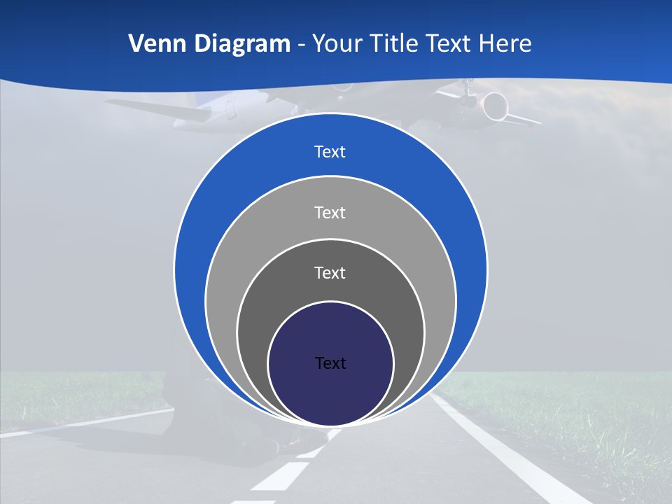 Car Cloudy Street PowerPoint Template