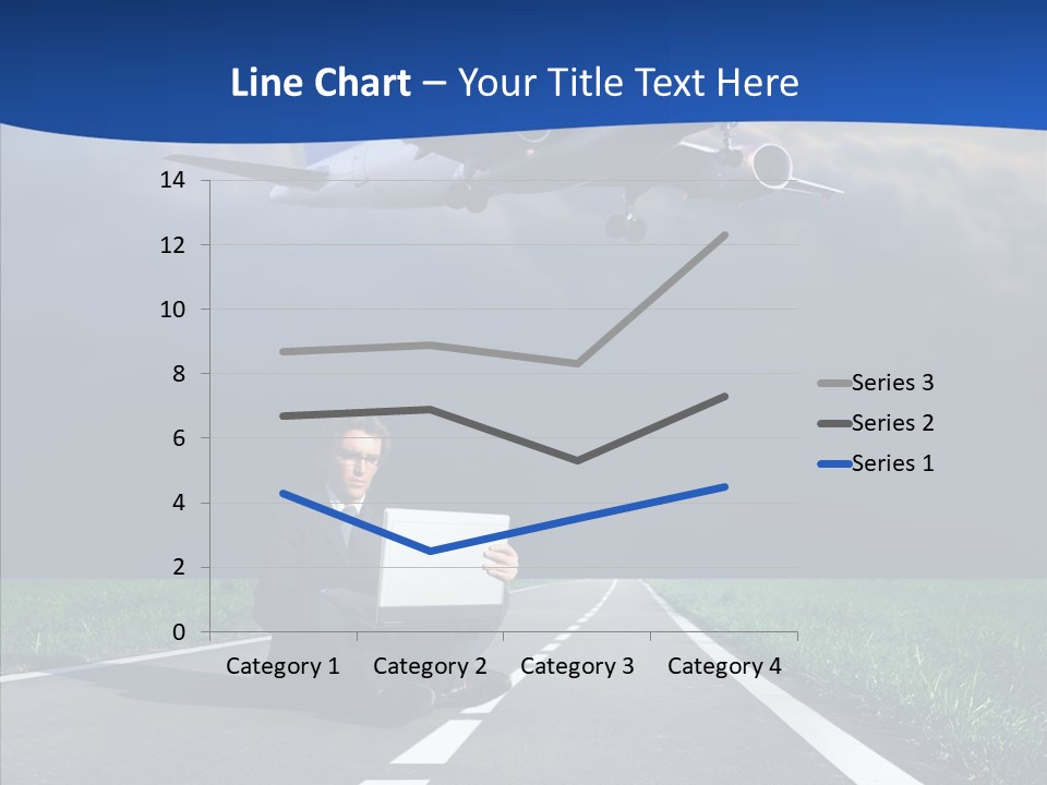 Car Cloudy Street PowerPoint Template