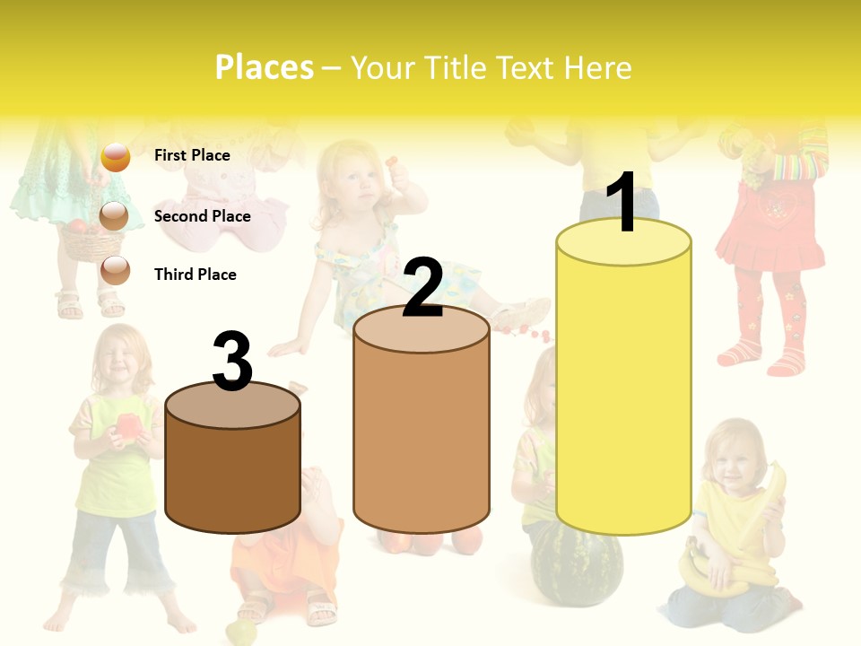 Yellow Apple People PowerPoint Template