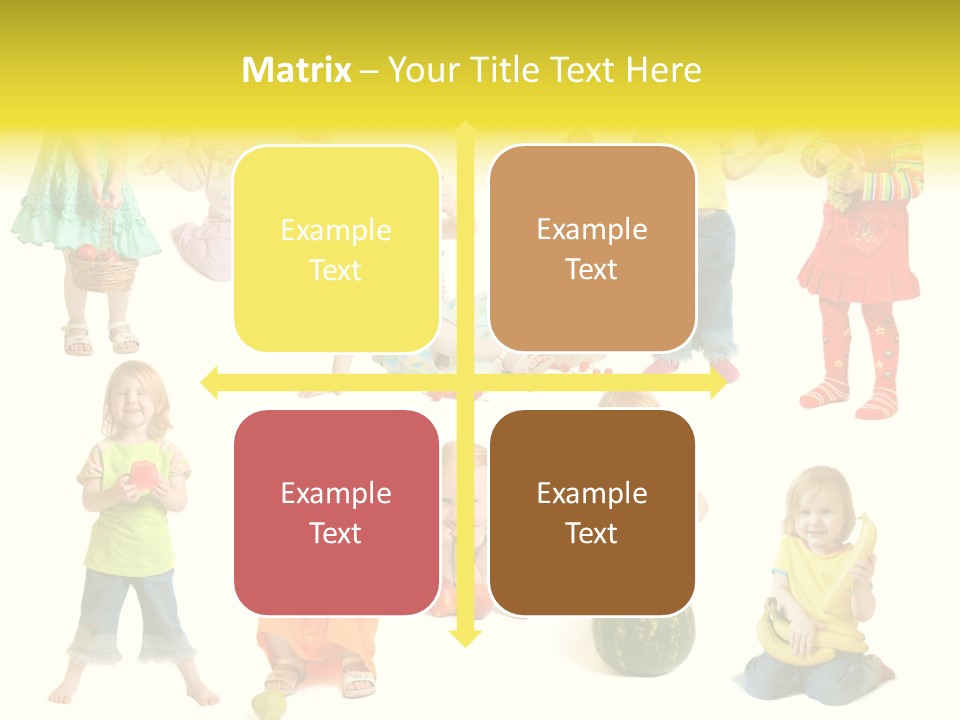 Yellow Apple People PowerPoint Template