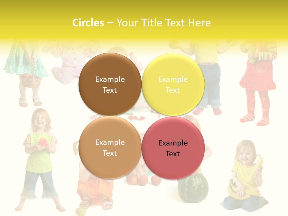 Yellow Apple People PowerPoint Template