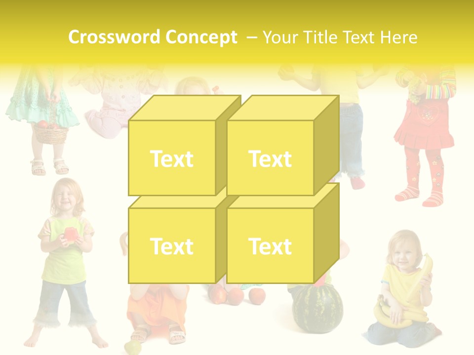 Yellow Apple People PowerPoint Template