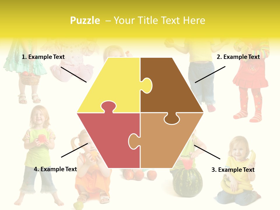 Yellow Apple People PowerPoint Template