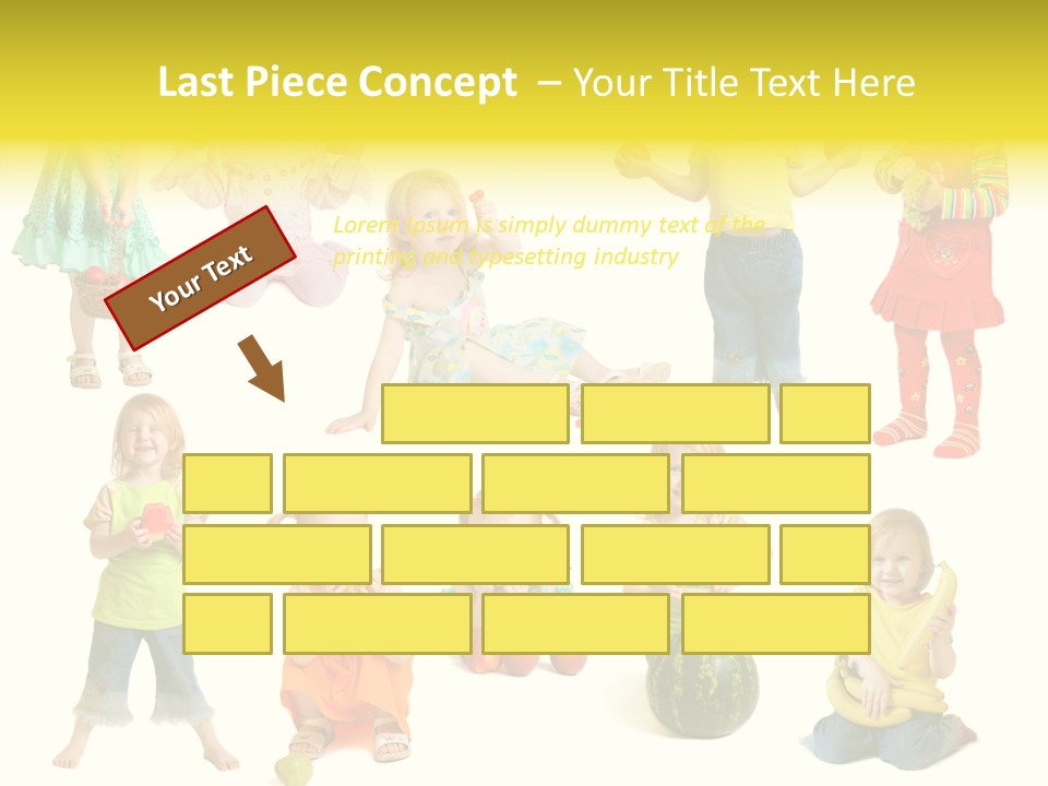 Yellow Apple People PowerPoint Template