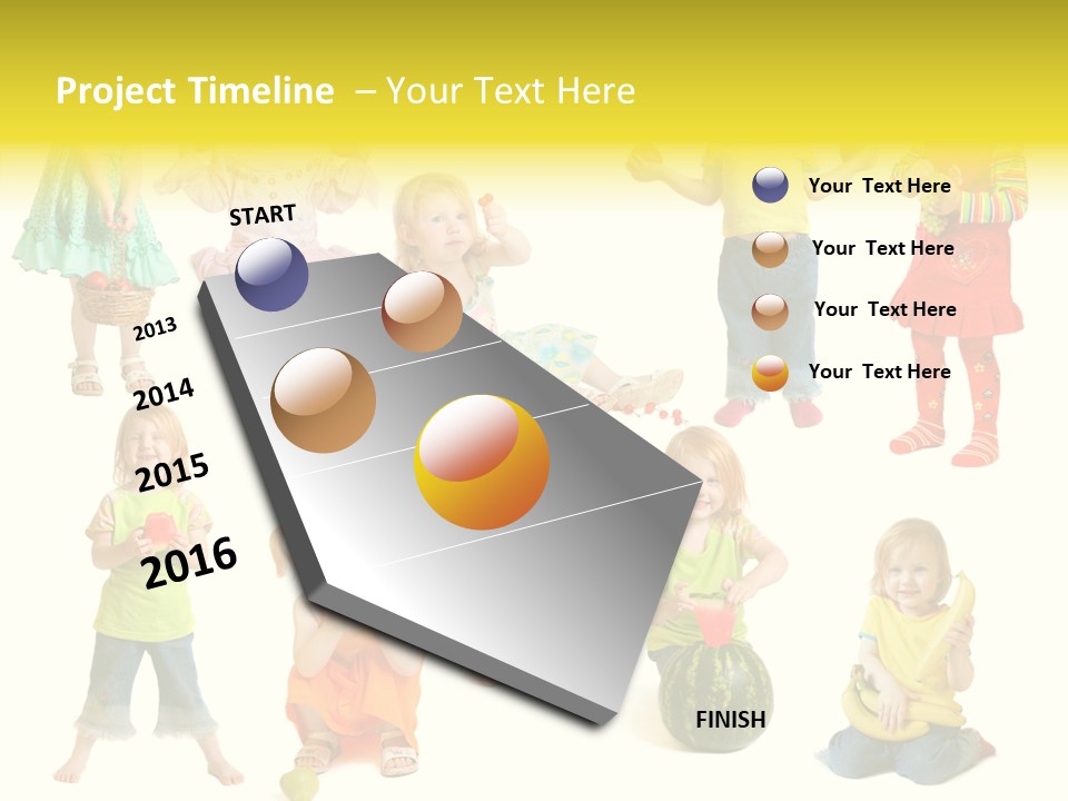Yellow Apple People PowerPoint Template