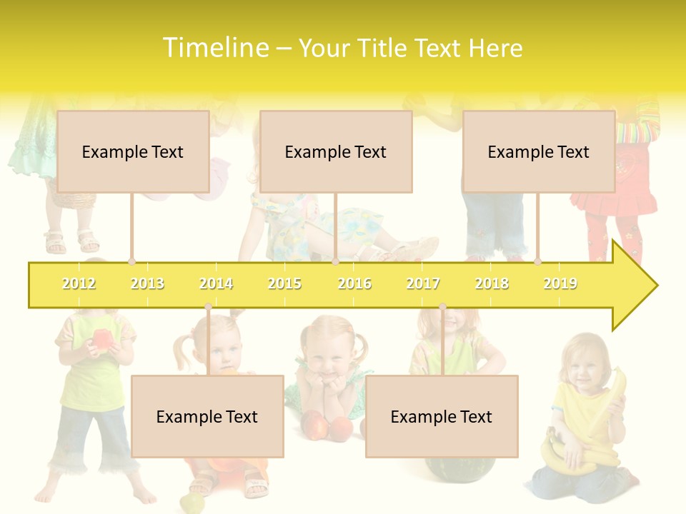 Yellow Apple People PowerPoint Template