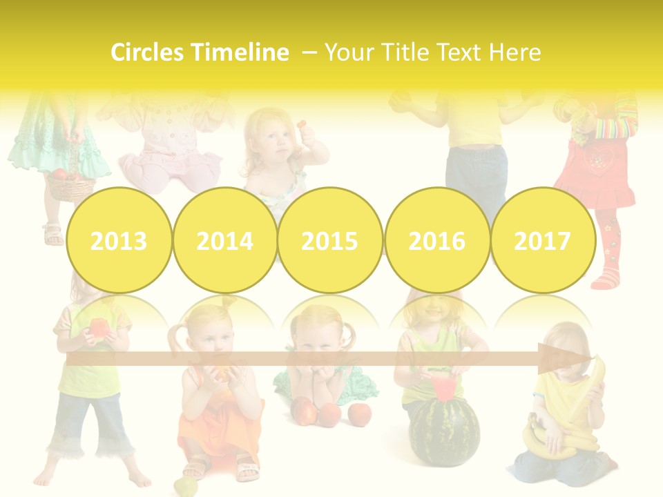 Yellow Apple People PowerPoint Template