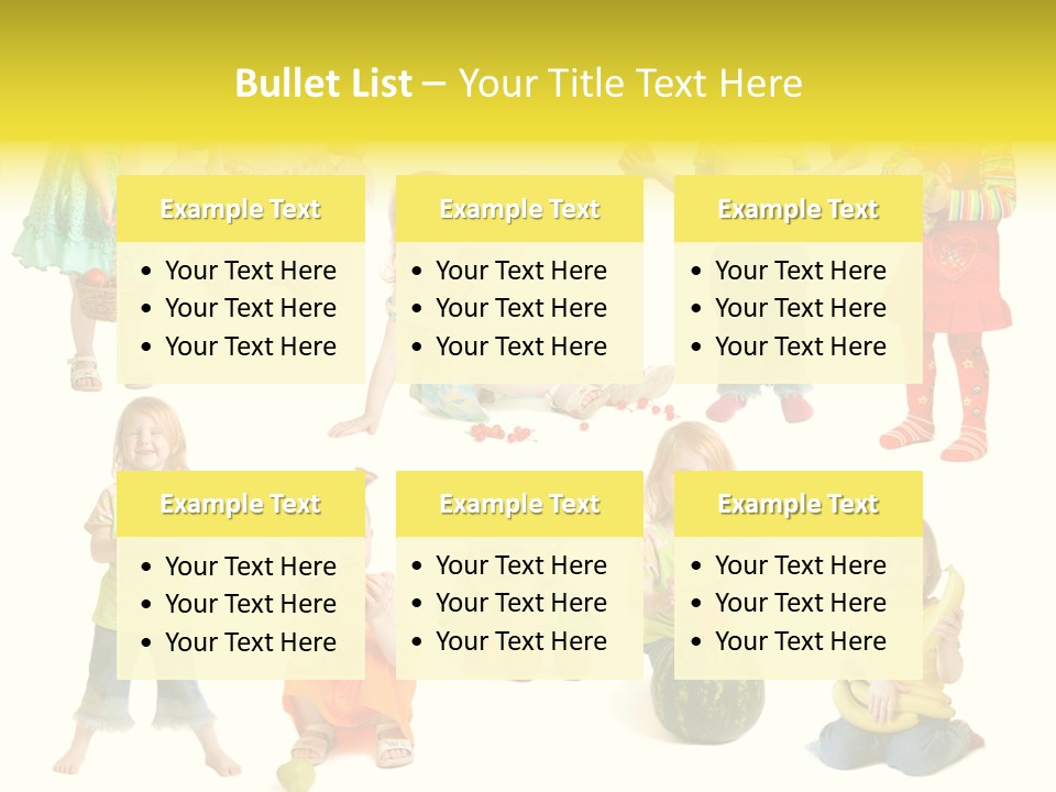 Yellow Apple People PowerPoint Template