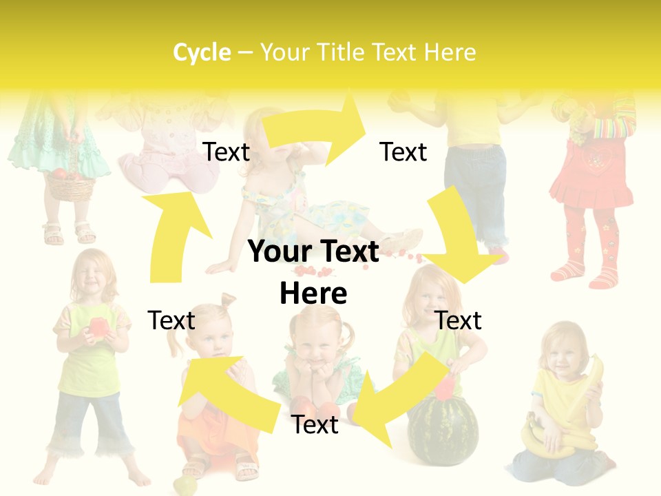 Yellow Apple People PowerPoint Template