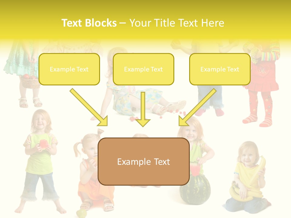 Yellow Apple People PowerPoint Template