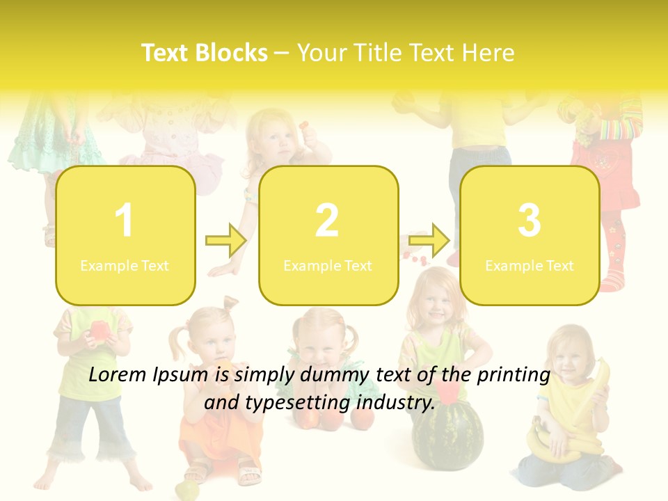 Yellow Apple People PowerPoint Template