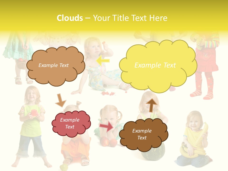 Yellow Apple People PowerPoint Template