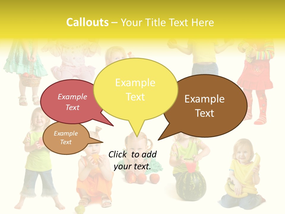 Yellow Apple People PowerPoint Template