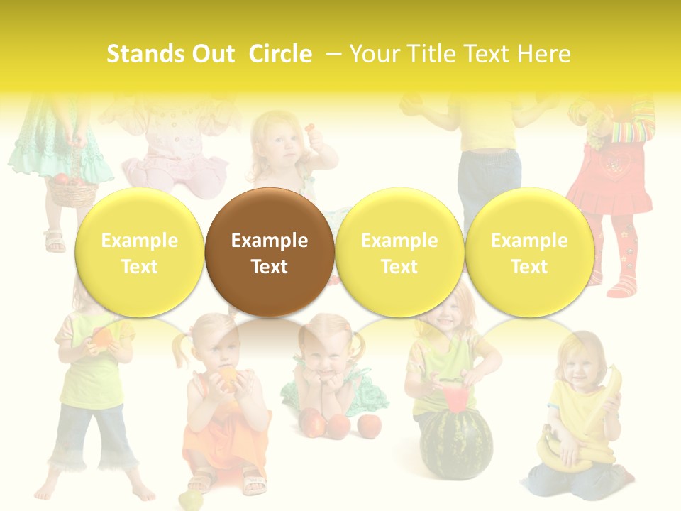 Yellow Apple People PowerPoint Template
