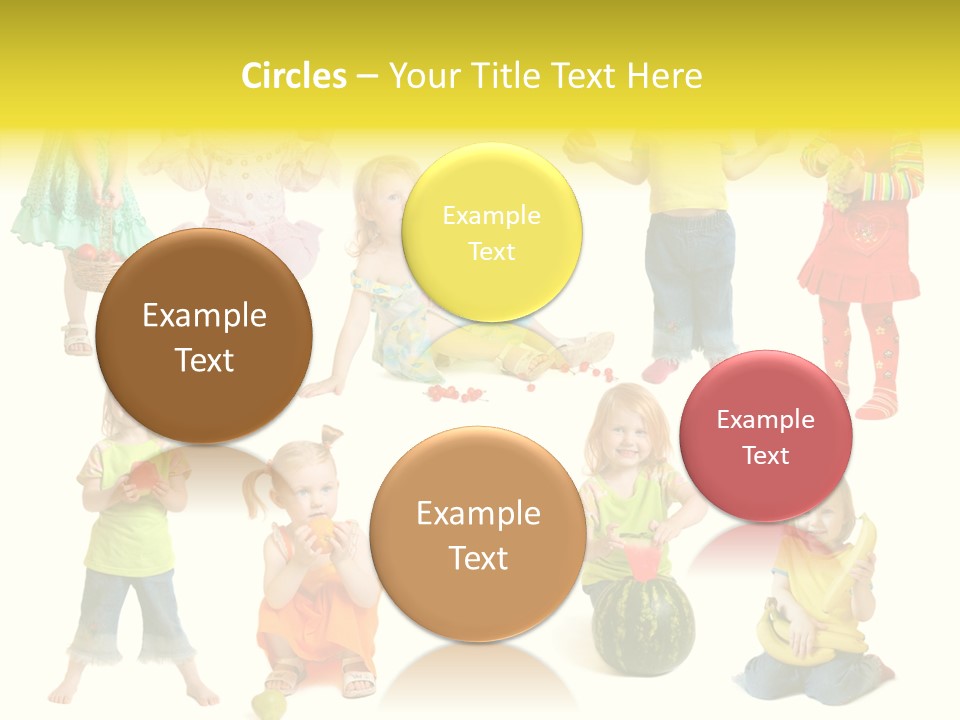 Yellow Apple People PowerPoint Template