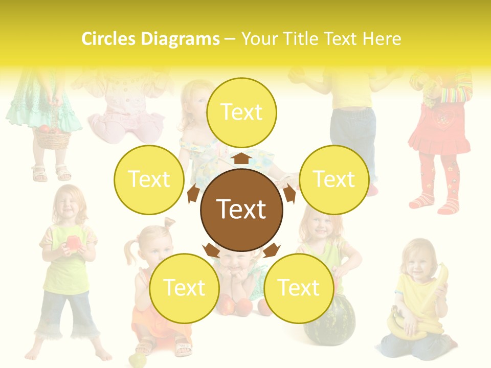 Yellow Apple People PowerPoint Template