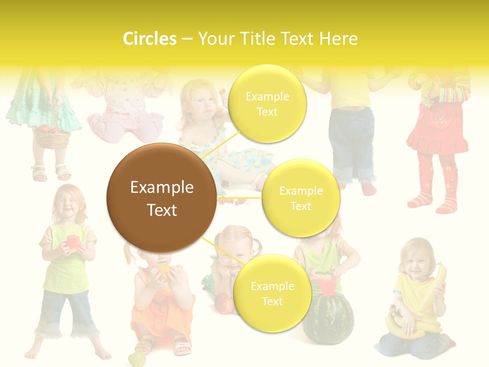 Yellow Apple People PowerPoint Template