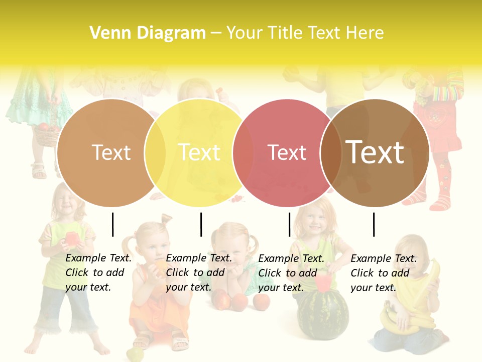 Yellow Apple People PowerPoint Template