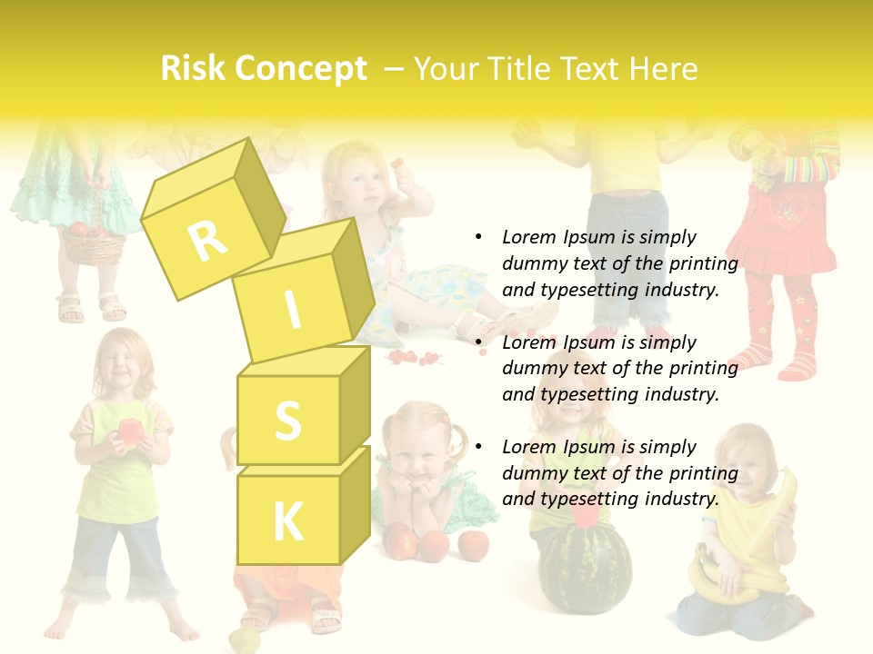 Yellow Apple People PowerPoint Template