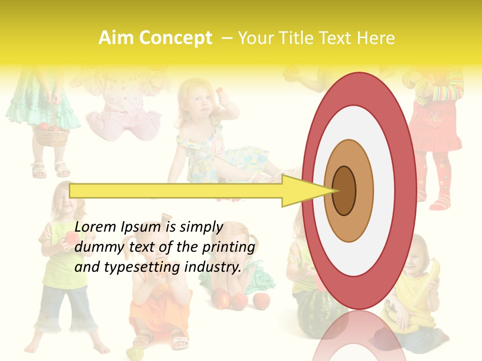 Yellow Apple People PowerPoint Template