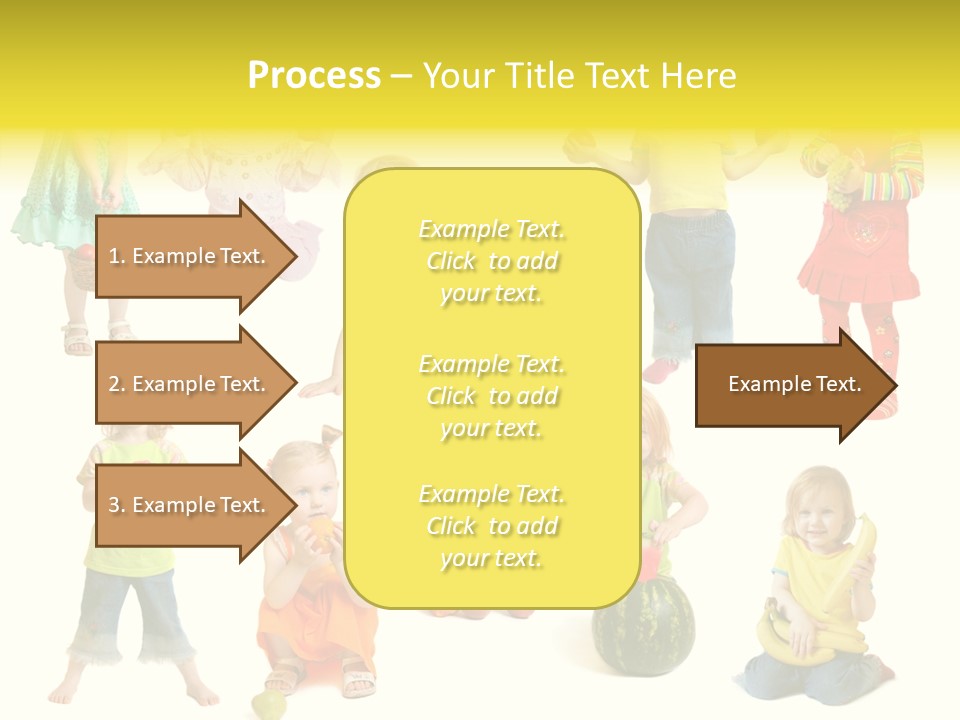 Yellow Apple People PowerPoint Template