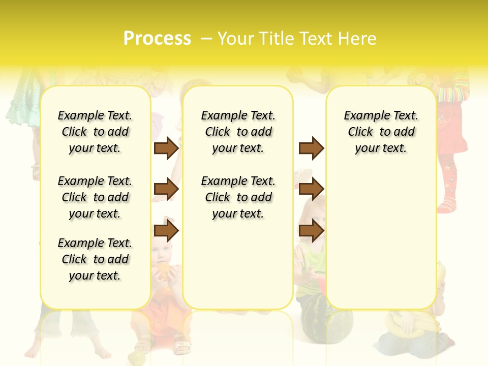 Yellow Apple People PowerPoint Template