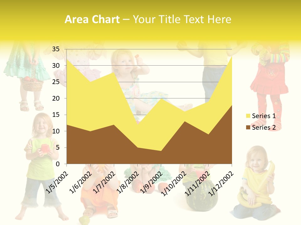 Yellow Apple People PowerPoint Template