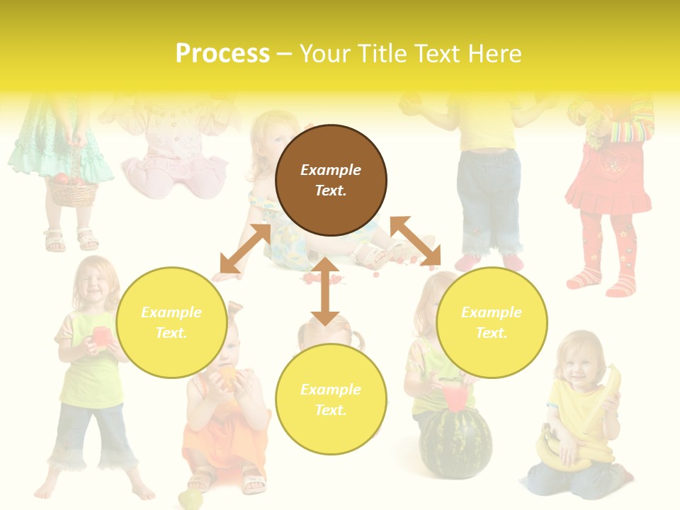 Yellow Apple People PowerPoint Template
